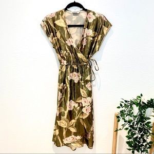 Tucker Silk Floral Wrap Dress